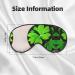 Buy SSIMOO St Patricks Day Leaves Sleep Mask - Adjustable Breathable & Fashionable Eye Mask for Comfortable Sleep - International Shipping Available - Buy Online on GoSupps.com