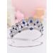 SWEETV Crystal Wedding Tiara - Rhinestone Princess Crown for Women - Olivia Quinceanera Crown Bridal Costume Jewelry - Blue Royal Blue - Buy Online on GoSupps.com