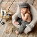 SPOKKI Newborn Baby Photo Props Set - Lattice Rompers, Suspender Pants, Beret, Glasses, Bow Tie - Infant Boys' Costumes in Brown - 4 Pcs - Buy Online on GoSupps.com
