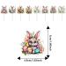 Easter Bunny Cupcake Toppers 8 Pcs Bunnies Cake Topper Reusable Easter Cupcake Toppers Wafer Rice Paper Cake Toppers Easter Party Cake Decorations - Buy Online on GoSupps.com