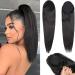 Straight Ponytail Human Hair Extension Clip In Drawstring Ponytail Extension Natural Color Brazilian Remy Hair Straight Ponytail Hairpieces for Women (Color : Straight Size : 26inch (65cm)) 26inch (65cm) Straight - Buy Online on GoSupps.com