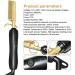 Hair Smoothing Brush - Ion Technology & Ceramic Coating for Wet/Dry Hair | Black Gold - Buy Online on GoSupps.com