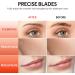 Findigit Eyebrow Razor & Dermaplaning Tool with 6 Refill Blades - Gold Facial Razor for Women & Peach Foot Removal - Ideal for Hair Removal & Peeling - Buy Online on GoSupps.com