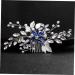 FRCOLOR Flower Hair Comb 1pc Pearl Wedding Comb Combs for Women Hair Barrettes for Women Tiara Comb for Bridal Alloy Comb Hair Comb Dress Bride Bridal Hair Comb - Buy Online on GoSupps.com