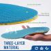 XINIFOOT Plantar Fasciitis Insoles - 2 Pairs High Elastic Cushioning Running Inserts for Men | Breathable Shock Absorption Foot Relief (US 8-11 - Buy Online on GoSupps.com