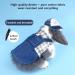 Adjustable Soft Rabbit Dishes & Leash Set - Perfect for Rabbits Cats & Guinea Pigs (Size L Blue) | International Shipping Available - Buy Online on GoSupps.com