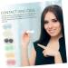 Solustrie 18-Sentence Contact Lens Container with Tweezers - Compact Oval Lens Case & Travel Storage Box with Mirror - Buy Online on GoSupps.com