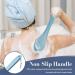17 Inch Blue Back Scrubber Brush for Showering - Exfoliating Body Washer for Men and Women with Non-Slip Handle - Buy Online on GoSupps.com