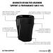 Rehband Thigh Bandage with Velcro Fastener | XS-XXL | 5mm Neoprene Compression Support for Muscle Strain & Tear | Black | 1 Piece - Buy Online on GoSupps.com