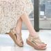 Shop Stylish Bunion Sandals for Women | Wedge Platform Rhinestone Orthotic Flip Flops | Summer Comfort & Big Toe Bone Correction - Size 5.5 Apricot - Buy Online on GoSupps.com