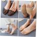 Shop 5 Pairs Half Socks - Honeycomb Foot Pads Non Skid No Show Outdoor & Metatarsal Socks for Women - Buy Online on GoSupps.com