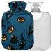 Naanle Halloween pumpkin spirit heat bottle with reference transparent hot water bottle heat bottle for bed handfoots Warmer pain relief heat and cold therapy small 1l