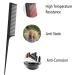 JeoPoom Needle Handle Comb Carbon Comb Break-Proof Antistatic For Hair & Beard For Men And Women With Different Types Of Hair PointedTail - Buy Online on GoSupps.com