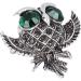 Rhinestone Perched Owl Brooch Cute Beautiful Fashion Big Eyed Owl Brooch Simulated for Weddings for Parties for Vacations - Buy Online on GoSupps.com