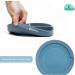 Kiddaroo Baby Weaning Set - Feeding Bib, Sippy Cup, Cutlery, Plate, Bowl - Blue | Baby Led Weaning Essentials with eBook - Buy Online on GoSupps.com