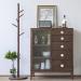 Oessuf 6 STK Wooden Cabinet Buttons for Children's Rooms - 35mm Round Furniture Handles with Screws - White Animal Design Door Buttons - Buy Online on GoSupps.com