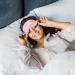 Whaline Silk Sleep Eye Cover with Ear Plugs - Soft & Smooth for Men & Women - Pink & Black - Ideal for Night Sleeping, Travel & Nap - Buy Online on GoSupps.com
