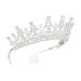 Silver Crystal Tiaras and Crowns with Comb for Women - Perfect for Bridal, Prom, and Special Occasions - Buy Online on GoSupps.com