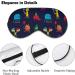 Monster Halloween Party Sleep Mask - Adjustable Eye Cover for Sleeping, Blocking Light - Ideal for Night Travel and Napping - Men and Women - Buy Online on GoSupps.com