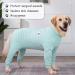 Axcimond Dog Body with Legs for Medium & Large Dogs - Post-Surgery Full Body Suit with Zipper Turquoise 3XL | Leak Protection & Comfort for Bitches - Buy Online on GoSupps.com