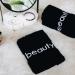 Hiera Home 6 Pack Turkish Cotton Luxury Face Towels - Set of 6 Washcloths for Make up Removal - Beauty-Black - Buy Online on GoSupps.com
