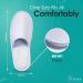 World Amenities Premium Spa Slippers Bulk - 10 Pairs, Unisex | Individually Wrapped Hotel & Travel Amenities | Ultra Soft Disposable Guest Slippers - White - Buy Online on GoSupps.com