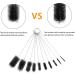 WIFUN 10 PCS Bottle Brushes - Small Straw Cleaner Brush Set for Teapot, Bottles, and Straws - Reusable Cleaning Brushes in Black (10pcs) - Buy Online on GoSupps.com