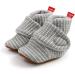 TMEOG Baby Booties Slippers | Infant Boots for Boys & Girls | Winter Sock Crib Shoes | 0-18 Months | M Light Grey - Buy Online on GoSupps.com