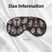English Bulldogs Print Unisex Sleeping Eye Mask | Soft Comfortable Light-Blocking | Perfect for Travel & Relaxation - Buy Online on GoSupps.com