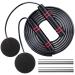 HAPBEAR Weighted Cordless Jump Rope, Ropeless Skipping Rope with 360 Degree Ball Bearings, Speed Bod Rope for Beachbody MBF, Boxing, MMA, WOD, Wireless Jumping Rope for Indoor Outdoor Fitness Workout