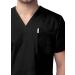 Sivvan Unisex Scrubs Set - V-Neck Top & Drawstring Pants, Medium Black - Buy Online on GoSupps.com
