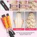 Buy Professional 5 in 1 Curling Wand Set - Interchangeable 3 Barrel Curling Iron with Ceramic Tourmaline - Perfect for Beach Waves & Curls - Worldwide Shipping - Buy Online on GoSupps.com
