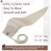 RUNATURE 18 White Blonde Ponytail Extension - 80g Real Human Hair Clip-in 7-Ponytail #800 - Buy Online on GoSupps.com