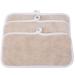 Kinhwa Microfiber Makeup Remover Cloths - Washable & Reusable | Ultra Soft 3-Pack (15cm x 30cm) - Eco-Friendly Makeup Wipes in Brown - Buy Online on GoSupps.com