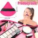 Pimoys 6-Piece Triangle Powder Puff Set | Soft Velour Sponge for Loose Powder & Foundation | Beauty Makeup Tool - Rose Red - Buy Online on GoSupps.com