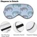 Mexican Axolotls Sea Sleep Mask - Adjustable Blindfold for Sleeping & Travel - Buy Online on GoSupps.com
