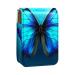 Travel Lipstick Organizer Case Lipstick Case Portable Makeup Bag With Mirror Blue Fantasy Butterfly Ocean O528j3ineq