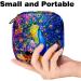 Colorful Peacock Storage Bags for Women's Bandages & Menstrual Products | Portable Tampon & Pad Holder - Aesthetic Multicolored Design for School & Office - Buy Online on GoSupps.com
