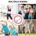 Upgraded Large Size Smart Weighted Hoola Hoop for Abdomen Fitness and Weight Loss - 24 Detachable Knots, Adjustable Weight, Auto-Spinning Ball - Pink - Buy Online on GoSupps.com