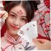 BELLIFFY 1 Set Hanfu Forehead Patch Facial Painting Stencils Birth Stencil Face Paint White Pvc - Buy Online on GoSupps.com