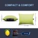 RIOYALO X-Foam Inflatable Camping Pillow Lite | Removable Cover | Neck Lumbar Support | Washable Ultralight Portable for Backpacking, Hiking, Travel | Small (Apple Green) - Buy Online on GoSupps.com