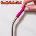 Softy Straws Stainless Steel Reusable Drinking Straws with Silicone Tips - 9 Long Metal Straws for Tumblers - Includes Cleaners and Carrying Case - Assorted Colors - Buy Online on GoSupps.com