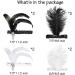 WATINC 8pcs 1920s Flapper Headband Set | Black & White Sequin with Feather Jewel Detail | Great Gatsby Hair Accessory | Roaring 20s Costume Vintage Headpiece - Buy Online on GoSupps.com