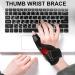 Thumb Wrist Support Brace - Reduce Swelling & Improve Stability | Comfortable Hook and Loop Fasteners - Wrist Wraps for Tendons (Black) | Shop Internationally - Buy Online on GoSupps.com