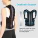 Female Male Posture Corrector Adjustable Magnetic Back Support Nylon Elastic Shoulder Back Brace Corset Back Belt (Color : Black Size : Medium) Black 4X-Large - Buy Online on GoSupps.com