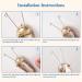 Electric Threading Facial Hair Remover for Women - Hair Removal Epilator for Upper Lip, Chin, Forearm - Gold - Buy Online on GoSupps.com