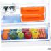 Angoily Egg Storage Box Portable Fridge Refrigerator Egg Case Egg Bin Double Layer Crisper Plastic re-usable Orange 23.5x21.5cm - Buy Online on GoSupps.com