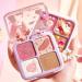 Skin Powders Face Palette Natural Face Highlight  Blush  and Bronzing Contour Face Makeup Palette Four Beautiful Colors for A Captivating Glow and Illumina