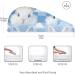 Rabbits Blue Plaid Hair Towel 2 Pack - Super Absorbent Quick Dry Hair Turbans for Women & Girls - Buy Online on GoSupps.com