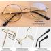 Joopin Blue Light Filter Glasses for Men - Round Metal Frame Computer & Gaming Glasses - A21 Gold-Transparent Anti-Blue Light - Buy Online on GoSupps.com